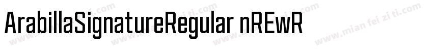 ArabillaSignatureRegular nREwR字体转换